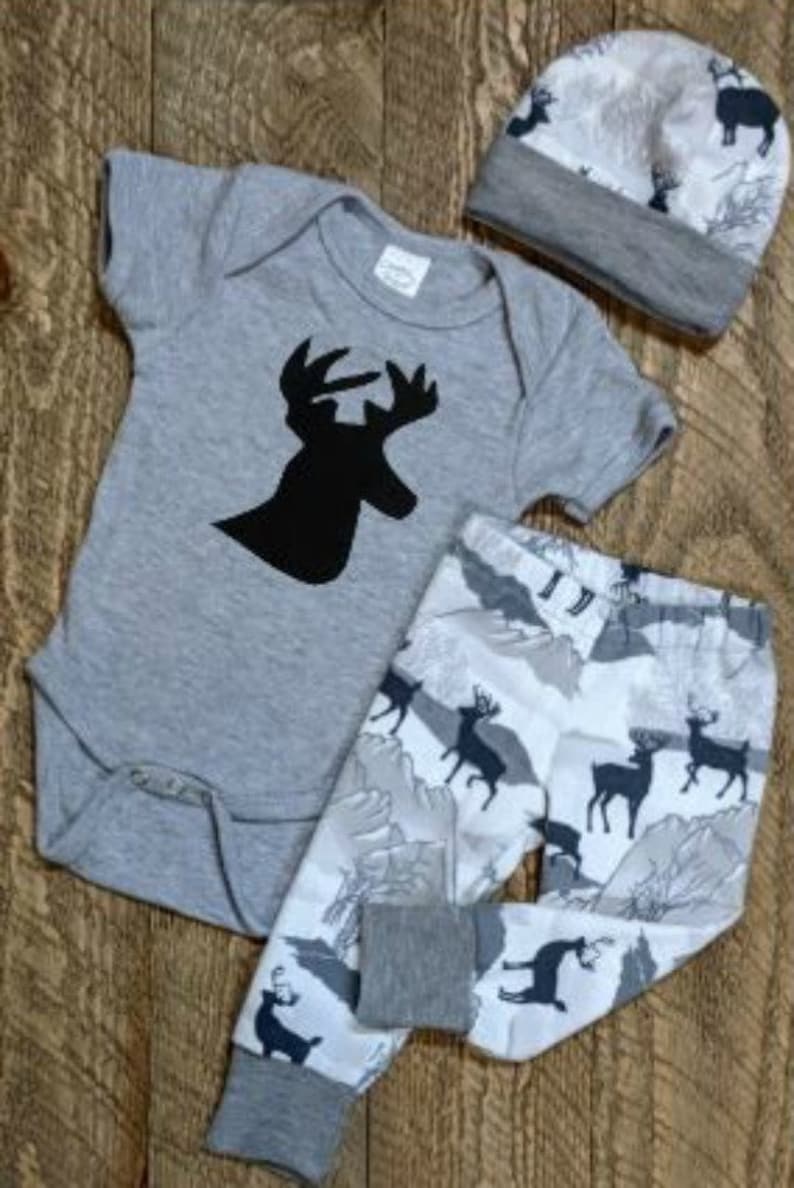 Baby Boy Deer Outfit Deer Outfit Elk Baby Boy Pant Set Etsy