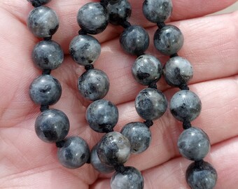 Natural Larvikite Gemstone Beads 9mm or 8mm Larvikite Gemstone Beads FULL Strand