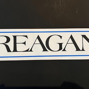 Reagan bumper sticker