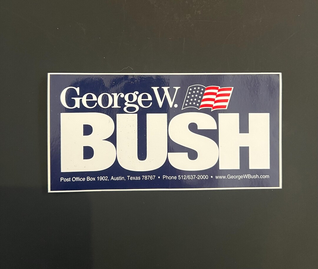 George W Bush Bumper Sticker - Etsy