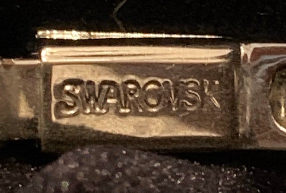 Swarovski blue crystal cuff bracelet - image 3