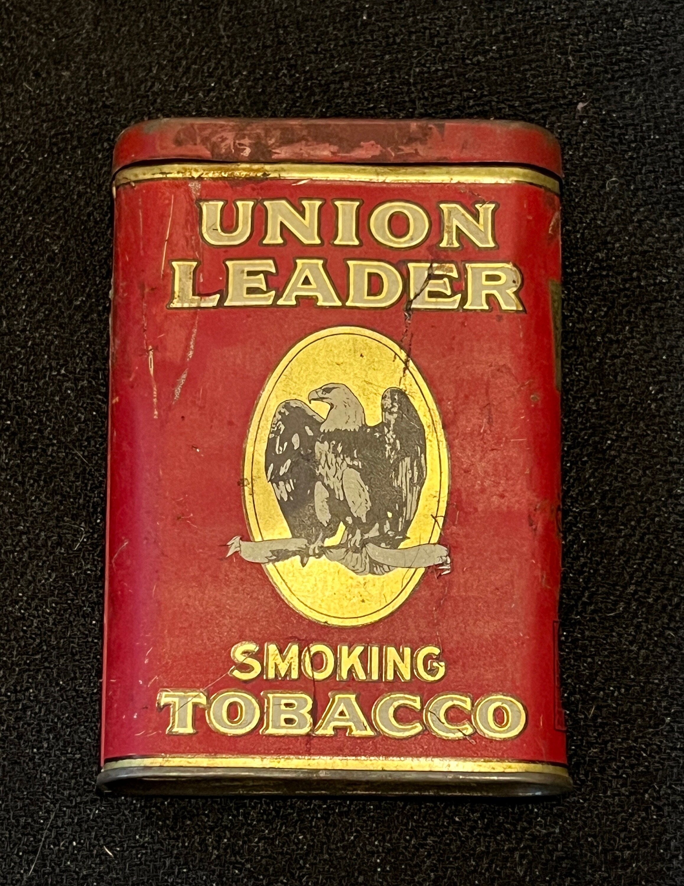 union leader tobacco tin year Vintage Tin - Union Leader Smoking Tobacco