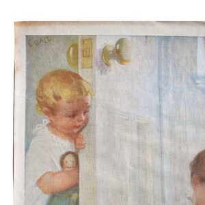 1923 Jello Advertisement, Jell-O Little Jack Horner, Nursery Child's Room Art by Linn Ball, Fairbanks Gold Dust Washing Powder Ad image 4
