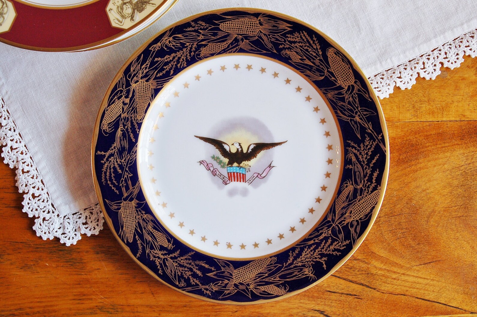 Set 4 White House Dessert Collection Plates Woodmere China Etsy