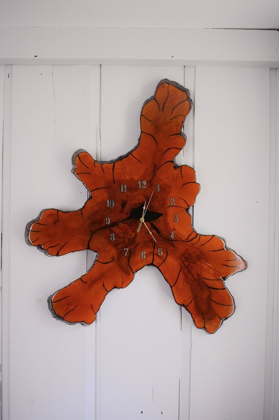 Extra Large Cypress Burl Wood Wall Clock 3 Feet Tall Mid Etsy