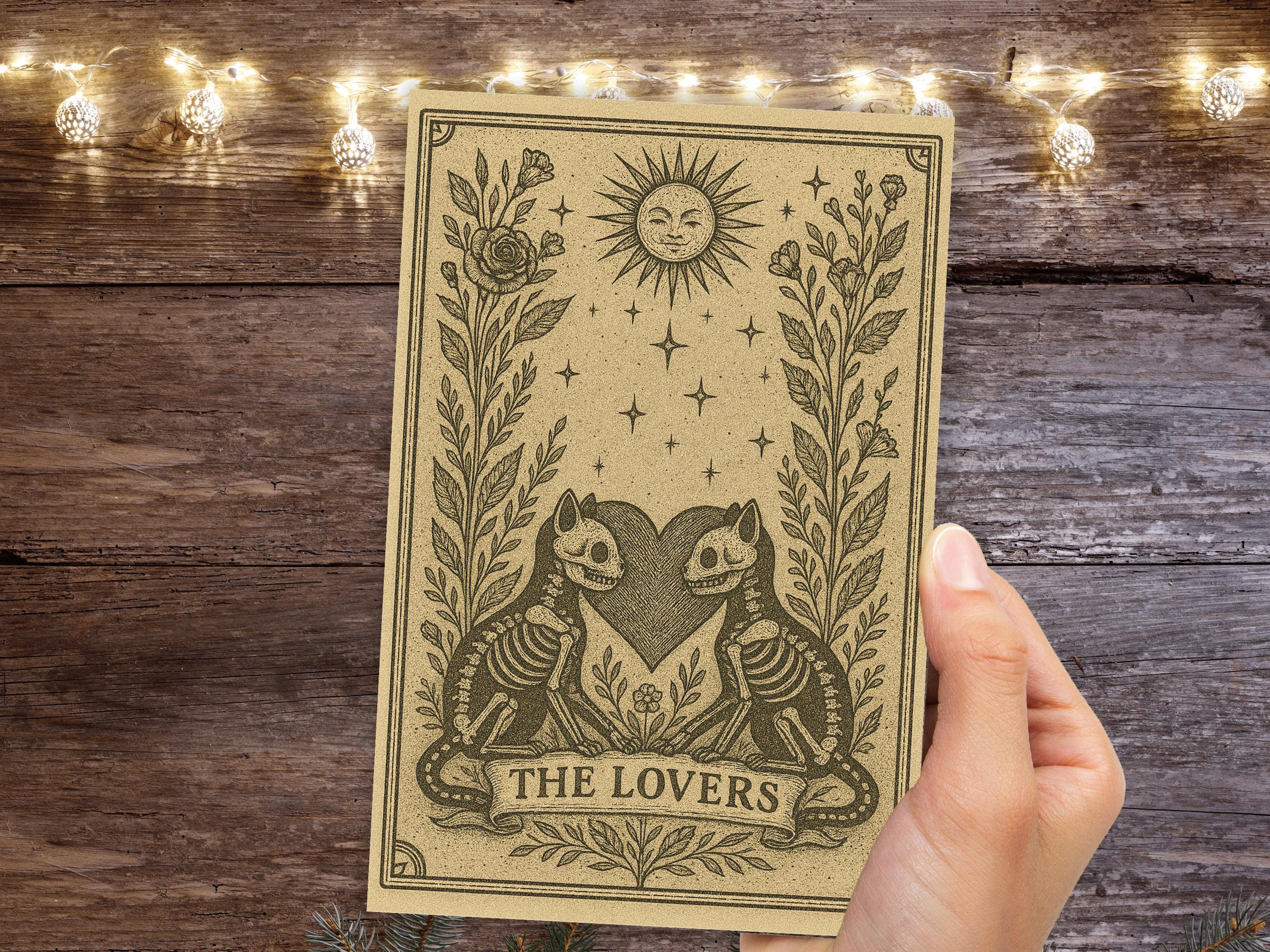 Skeleton Rose Couple Gothic Anniversary Card - Macabre Alternative 145 - View #6