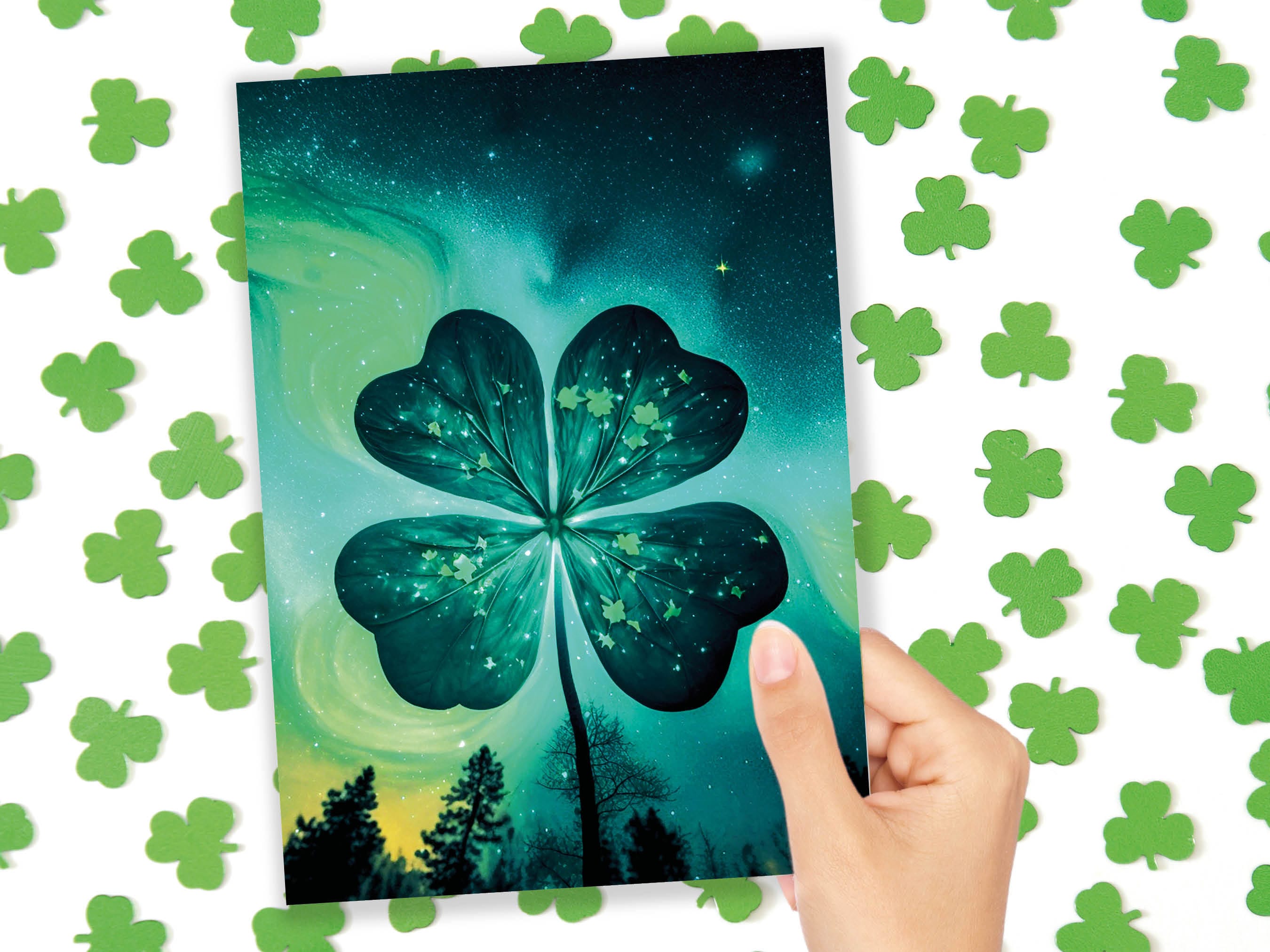 St. Patrick's Day Grußkarte Mit Kleeblatt – Hochwertige Karte Von Regal Publishing (17,8 X 12,7 Cm)