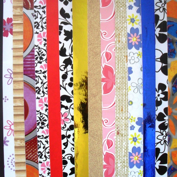 Schnäppchen 20 Bögen sortiertes Papier mit selbstklebender Rückseite für Karten/Bastelkarten/Scrapbooking/Puppenstube/Puppenhaus/Modellbau