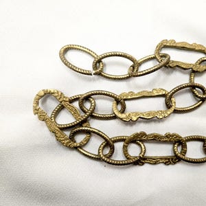 19&quot; VINTAGE 50&#39;s Brass Link Chandelier CHAIN, Lighting Accessories SS-1