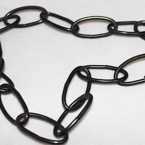18&quot; Inches CHANDELIER Black Finish Chandelier Link Chain, Lighting Accessories, A-4