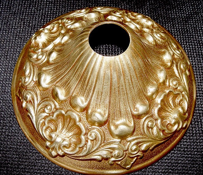 6 1/4 BRASS CEILING CANOPY, French Gold Finish, Home & Living, Lighting