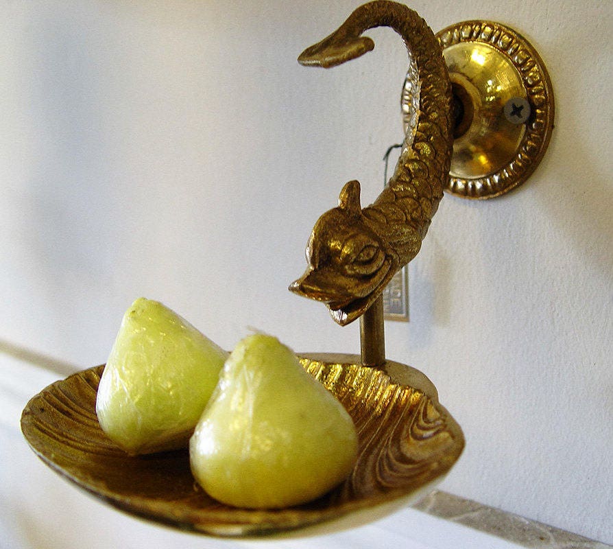 Rare, Vintage, Brass SOAP DISH, Fish and Shell Design, Vanity, Bathroom  Accessories, Home Decor, From Spain, Home & Living