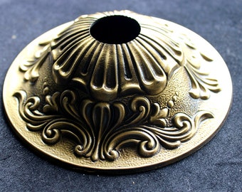 Antique BRASS CEILING CANOPY 5 1/2"  Lighting, Chandelier Accessories