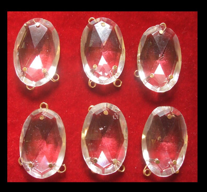 RARE VINTAGE 30/% LEAD CRYSTAL 1 1//4/" CHANDELIER//JEWELRY PRISMS $3.50 EACH