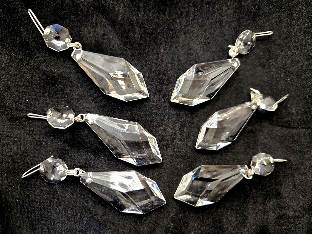 20pcs Crystal Chandelier Prisms - Replacement Hanging Pendants For Light Fixture Decor, Easy To Install