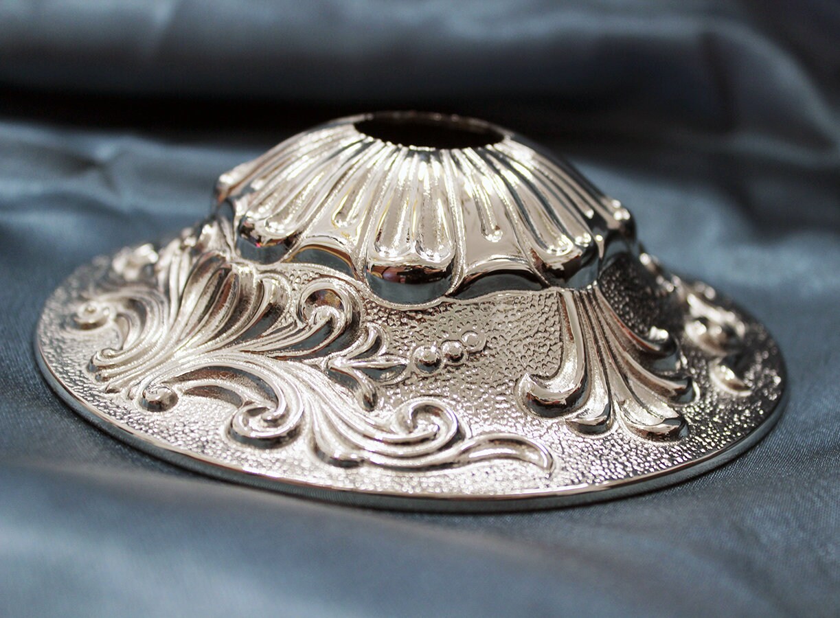 Silver CEILING CANOPY & KIT, Brass, 5 1/2