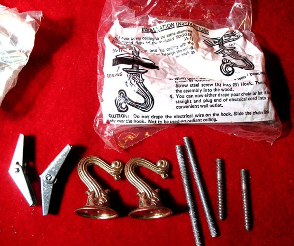 CHANDELIER SWAG KIT Packet Choose Brass or Silver Lighting Etsy