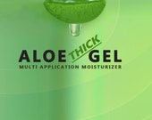 Pure Organic THICK Aloe Vera Gel -Anti Aging Skin Care -8oz- Acne, Eczema, Psoriasis - quot Ideal quot After-MicroDermabrasion Healing Moisturizer.