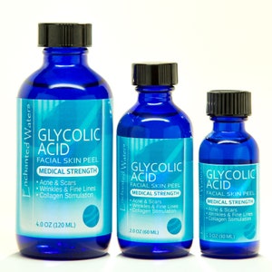 GLYCOLZUUR Chemische Peel Kit Revitaliseer uw huid Natuurlijke exfoliërende behandeling Een alfahydroxyzuur afbeelding 1