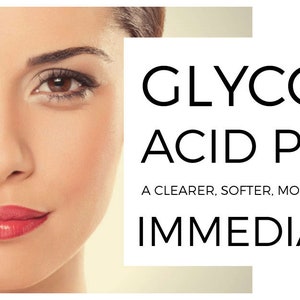 GLYCOLZUUR Chemische Peel Kit Revitaliseer uw huid Natuurlijke exfoliërende behandeling Een alfahydroxyzuur afbeelding 5