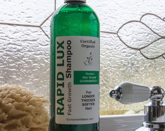 RAPID LUX Organic Shampoo - Volumizing & Thickening Formula for Healthier-Looking Hair