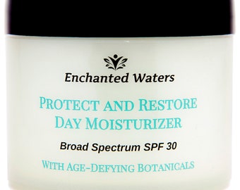 Daily Face / Facial Moisturizer with Sunscreen SPF 30 Anti-Aging - Broad Spectrum - Shields against UVA and UVB Rays - Paraben Free