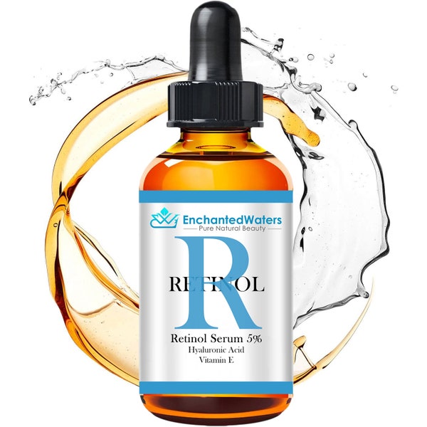 High Potency Retinol Vitamin A Serum - 5% Retinol - Enhance Elasticity & Reduce Wrinkles