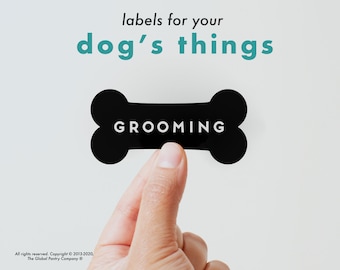 WATERPROOF Modern Dog Pet Home Organization Labels