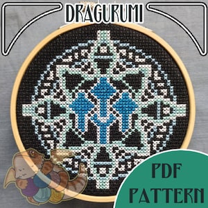 Final Fantasy XIV Sage Sigil counted cross stitch digital pattern