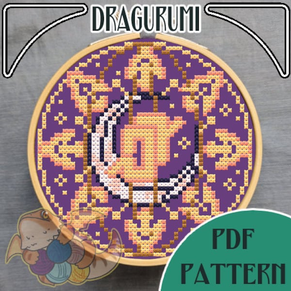 Final Fantasy XIV Astrologian Sigil counted cross stitch digital pattern