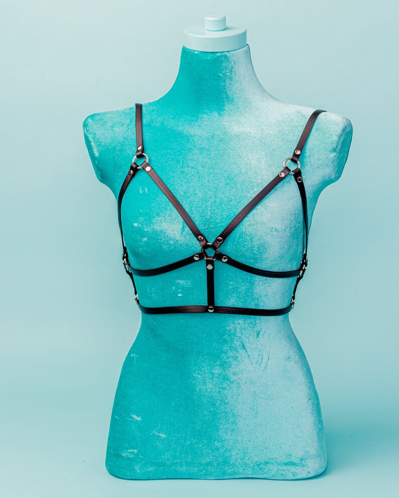 Vegan Leather Bralette Harness