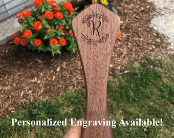 Personalized Black Walnut Bottle Opener: Laser Engraved Groomsmen Gift