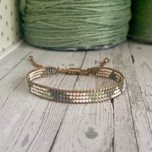 PASTEL POPROCKS Armcandy BRACELET handwoven from Japanese Miyuki glass beads pearl bracelet