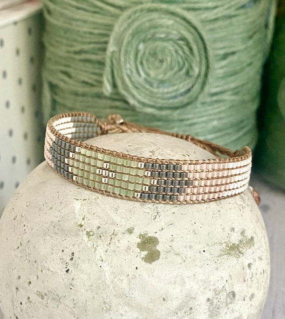 Japanese glass bead bracelet new arrivals