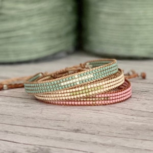 Beaded bracelet - Bracelet made of Japanese Miyuki glass beads - Miyuki bracelet - Color choice