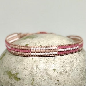 Armband aus japanischen Miyuki delica Perlen, handgewebt Bild 2