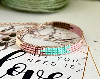 Bracelet Armcandy made of Japanese Miyuki glass beads