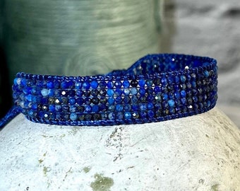 LAPIS funkelndes Armband Perlenarmband Edelstein