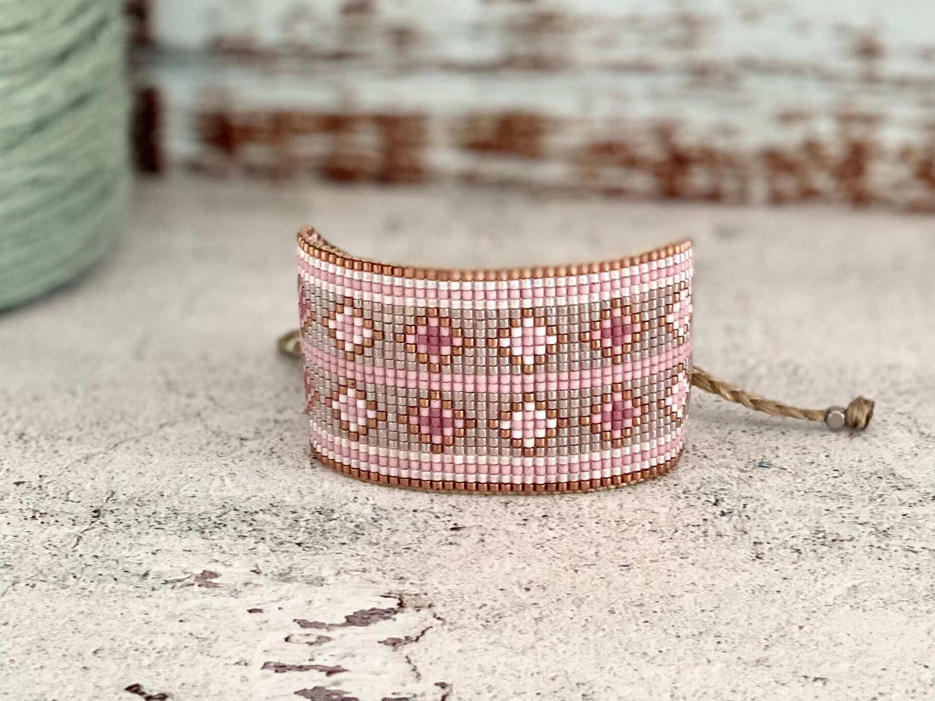 MARI Miyuki Bracelet Woven From Japanese Glass Beads - Etsy