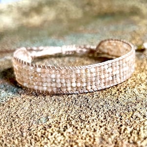 SUNSTONE sparkling bracelet pearl bracelet gemstone sunstone