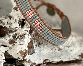 Bracelet SEMICOLON Miyuki delica en perles de verre japonaises