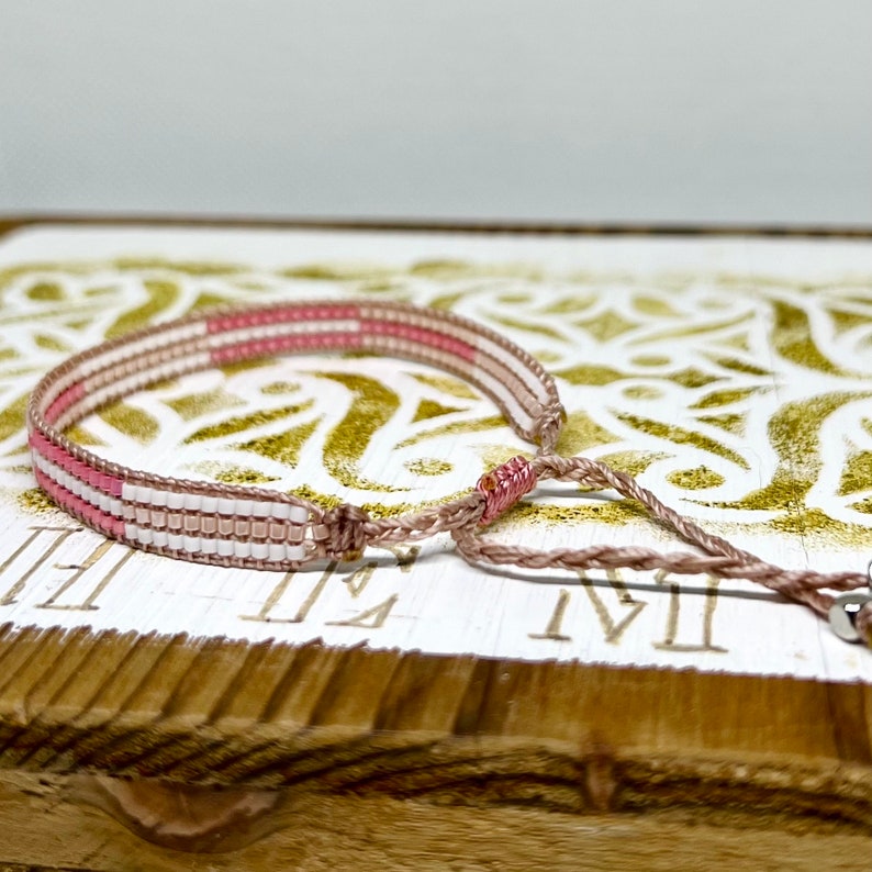 Armband aus japanischen Miyuki delica Perlen, handgewebt Bild 3