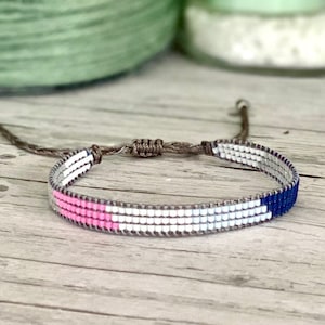 PRECIOUS bracelet made of Japanese Miyuki delica beads