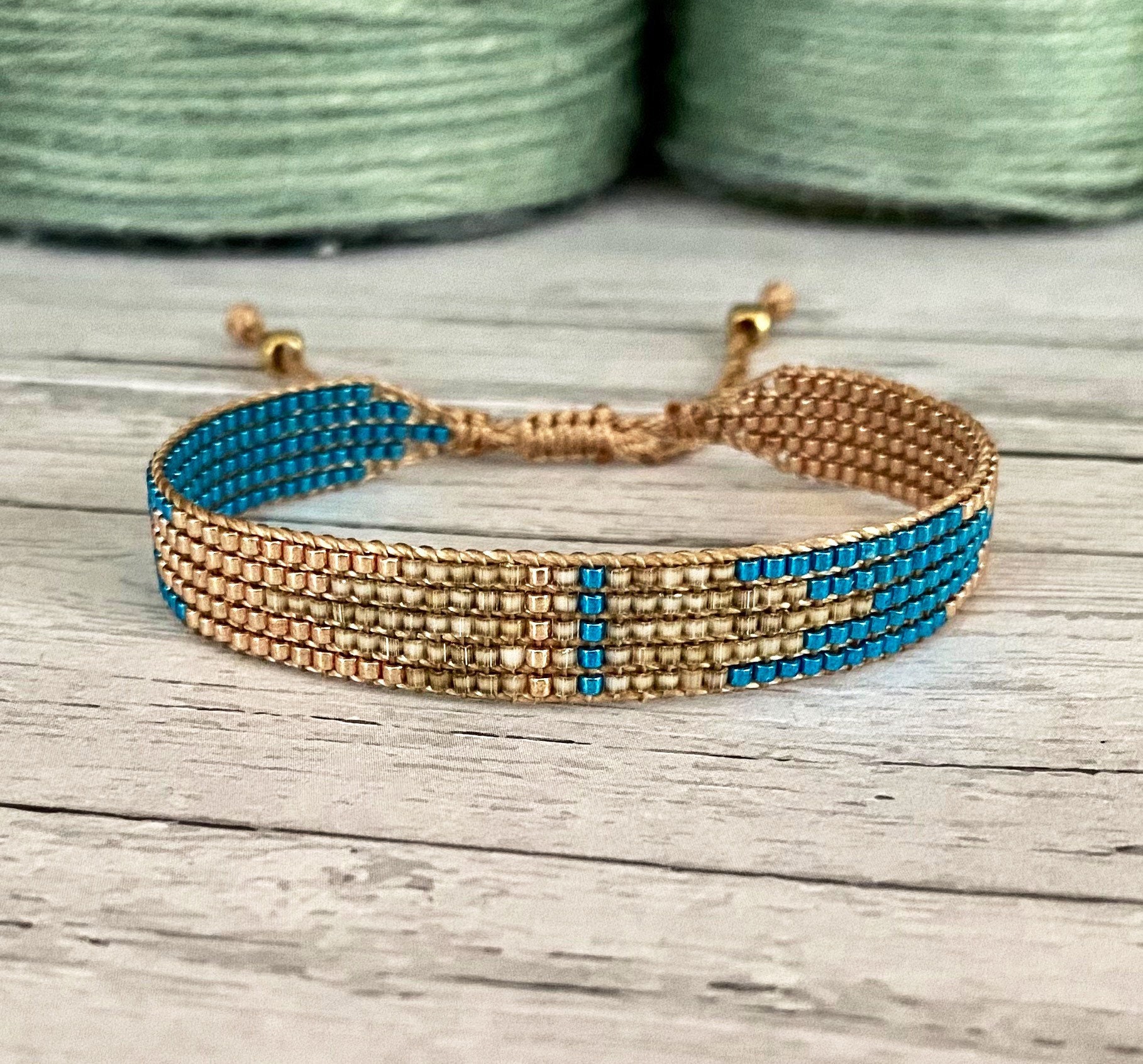 KAMIYA Mexican Beads Bracelet BLUE 極美品 KAMIYA Mexican Beads Bracelet BLUE - メルカリ