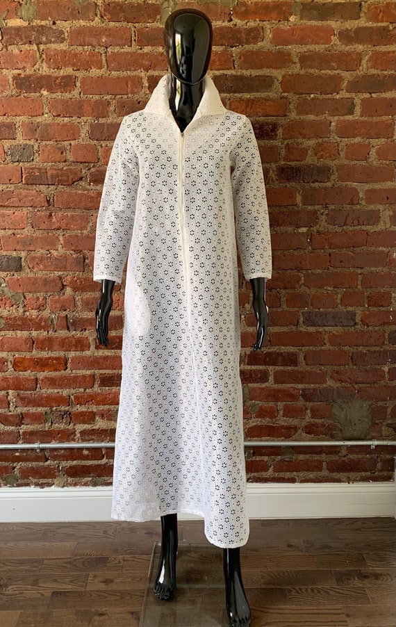 70s eyelet dress - Gem