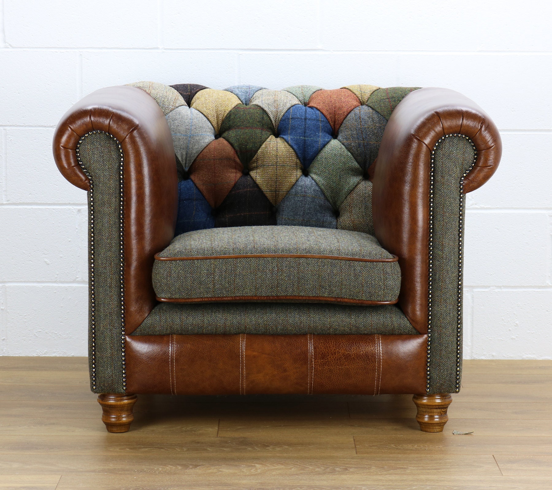 Harris tweed chesterfield discount