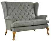 Vintage Parker Knoll Sofa Harris Tweed Wool