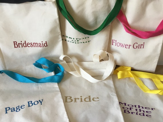 Personalised wedding tote bag