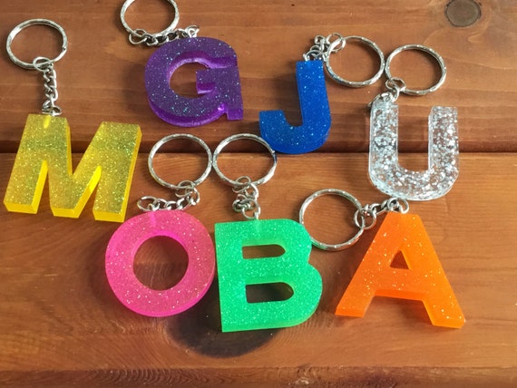 Resin personalised keyring