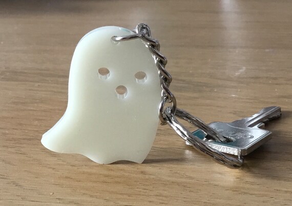 Resin Ghost keyring